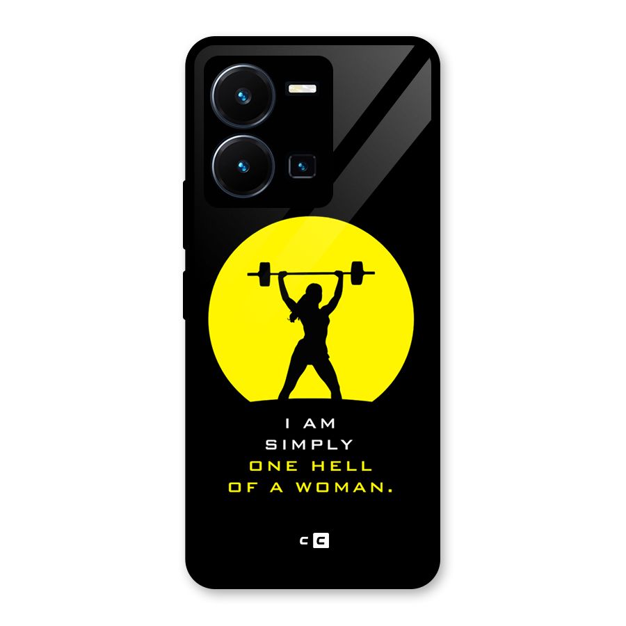 Hell Women Glass Back Case for Vivo Y35