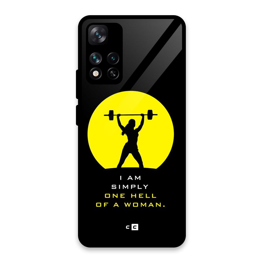 Hell Women Glass Back Case for Xiaomi 11i HyperCharge 5G