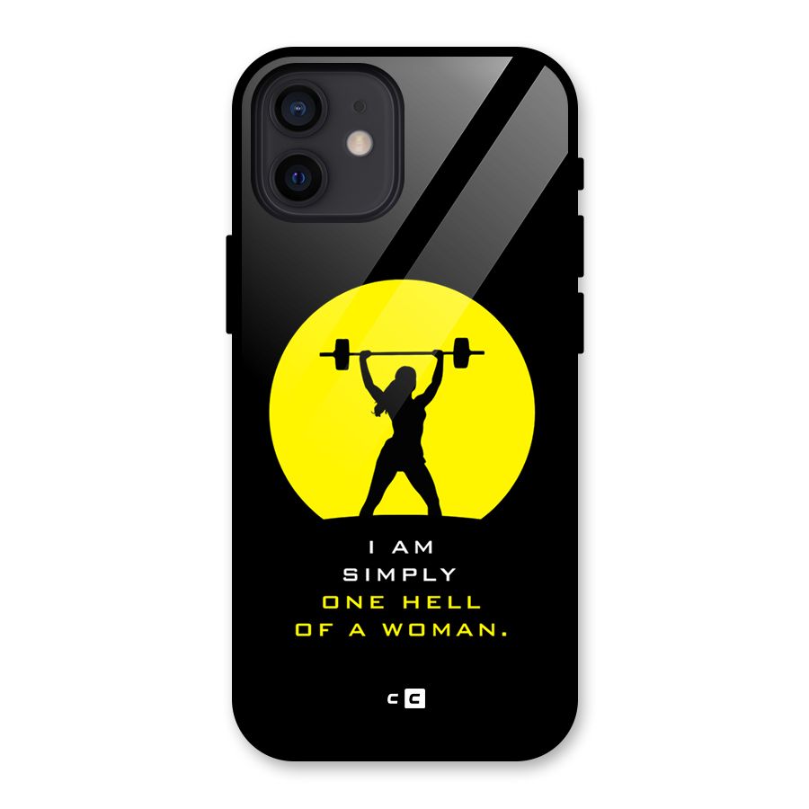 Hell Women Glass Back Case for iPhone 12