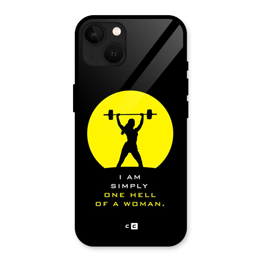 Hell Women Glass Back Case for iPhone 13
