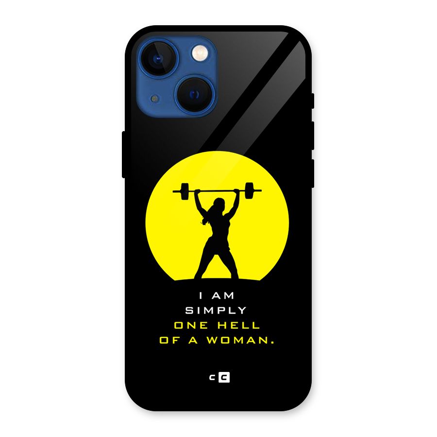 Hell Women Glass Back Case for iPhone 13 Mini