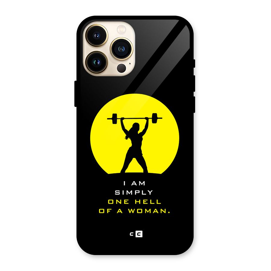 Hell Women Glass Back Case for iPhone 13 Pro Max