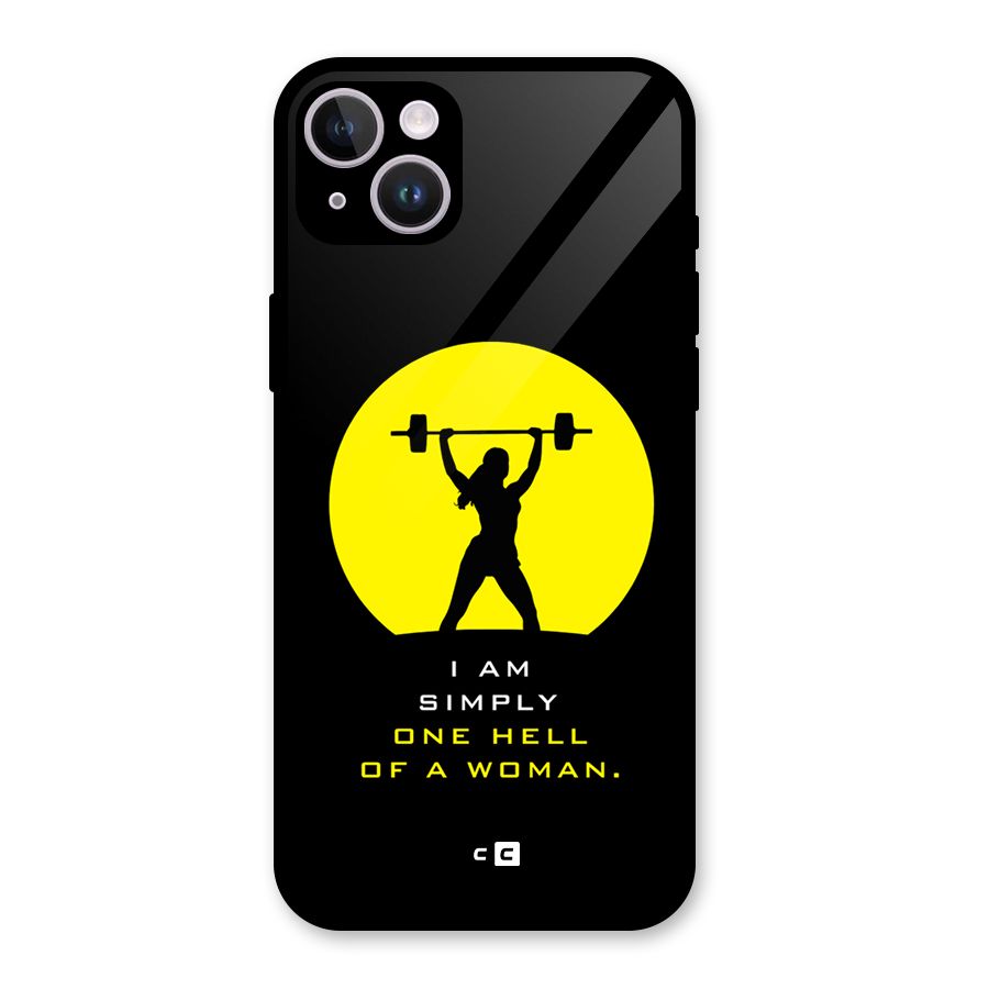 Hell Women Glass Back Case for iPhone 14 Plus