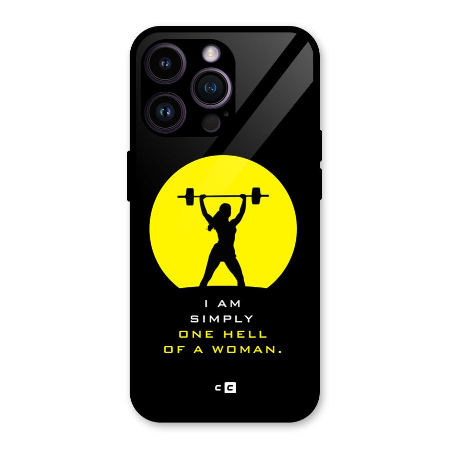 Hell Women Glass Back Case for iPhone 14 Pro Max