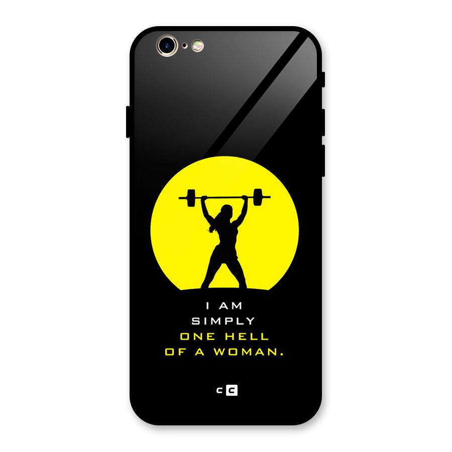 Hell Women Glass Back Case for iPhone 6 6S