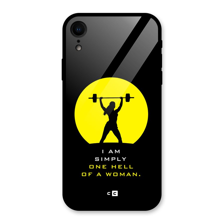 Hell Women Glass Back Case for iPhone XR