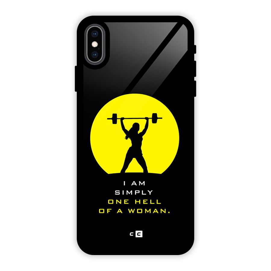 Hell Women Glass Back Case for iPhone XS Max