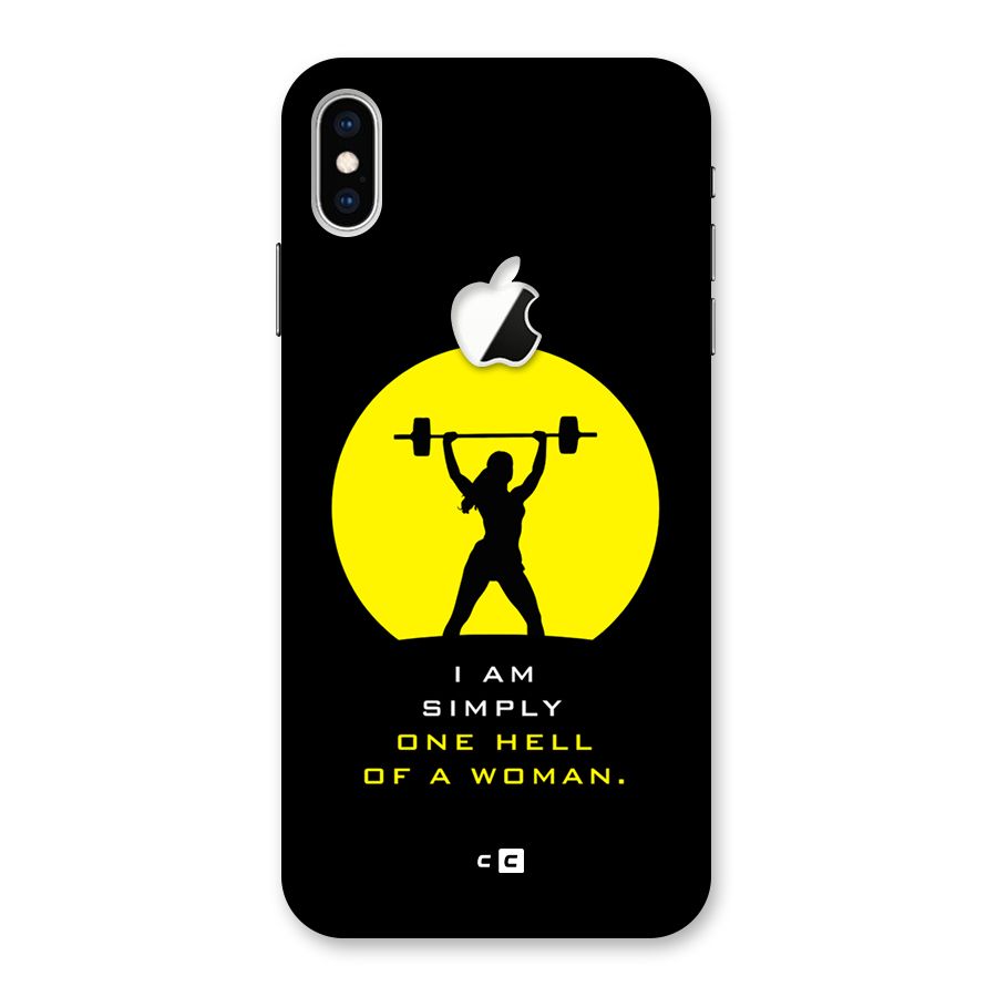 Hell Women Back Case for iPhone XS Max Apple Cut