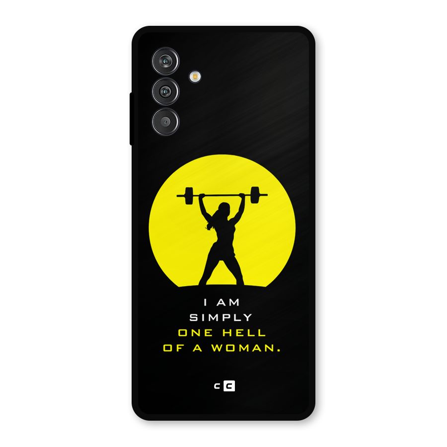 Hell Women Metal Back Case for Galaxy F13