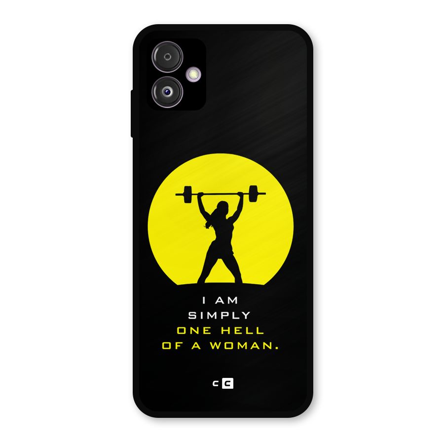 Hell Women Metal Back Case for Galaxy F14
