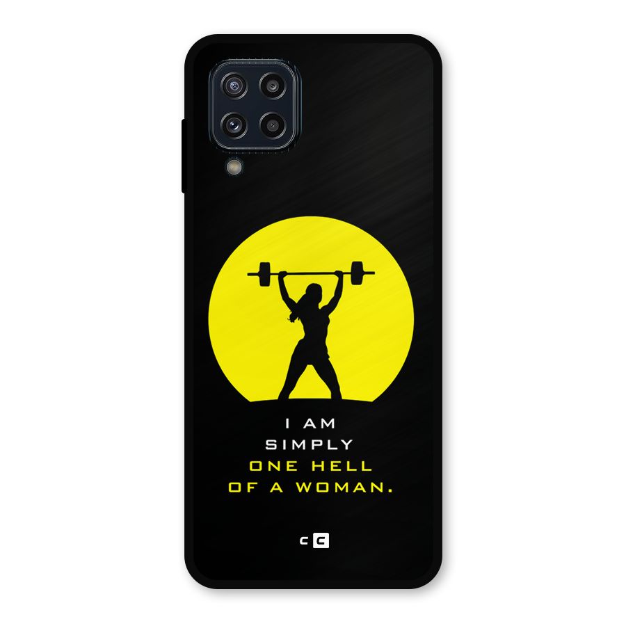 Hell Women Metal Back Case for Galaxy M32