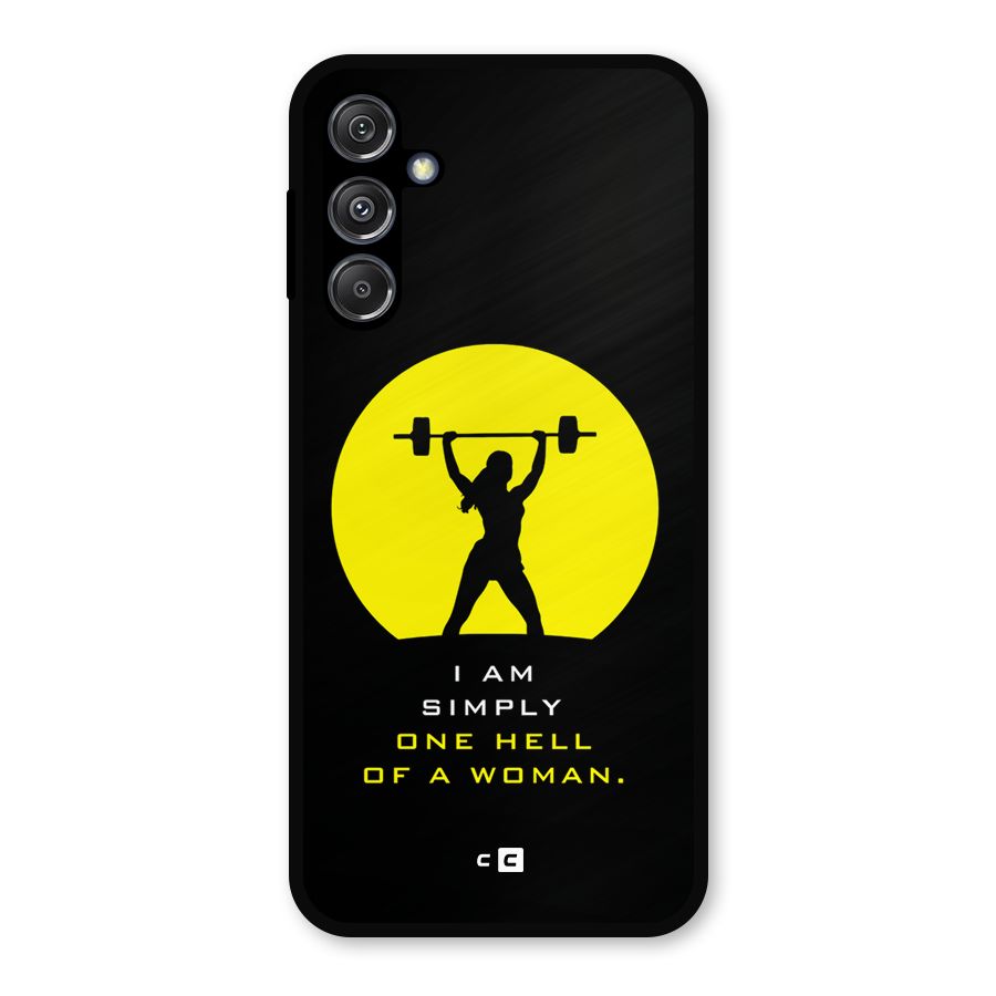 Hell Women Metal Back Case for Galaxy M34 5G