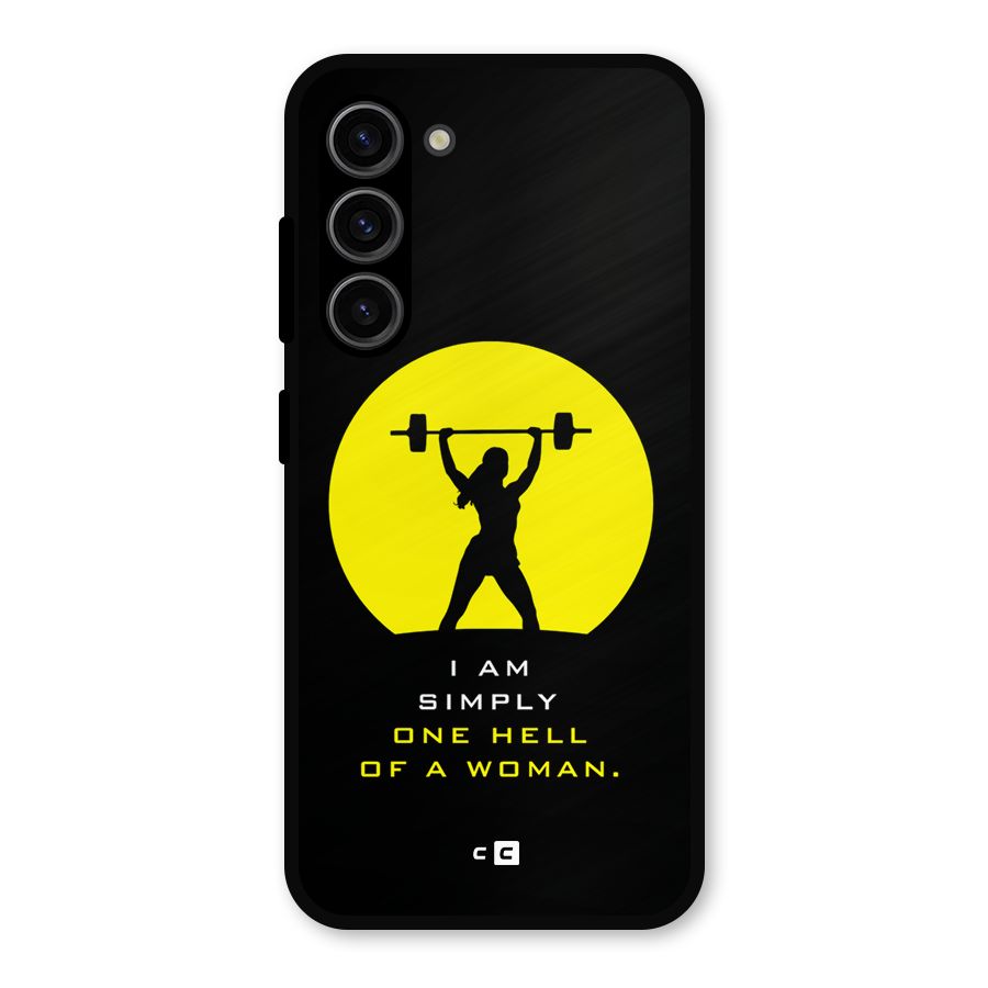 Hell Women Metal Back Case for Galaxy S23