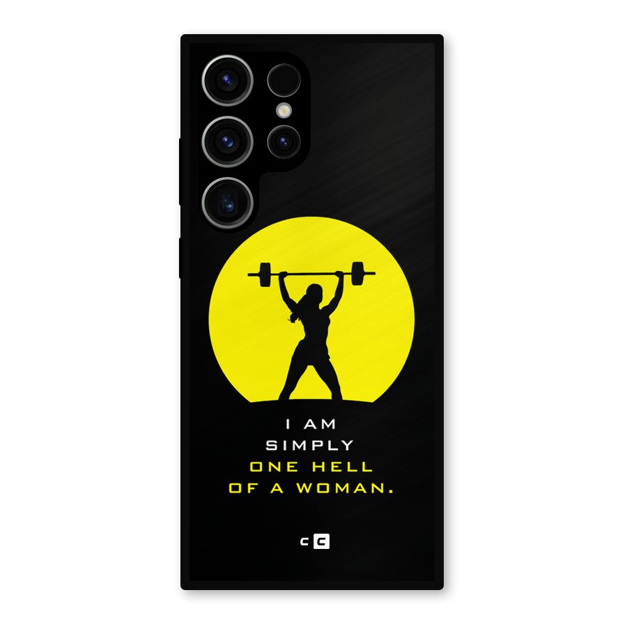 Hell Women Metal Back Case for Galaxy S23 Ultra