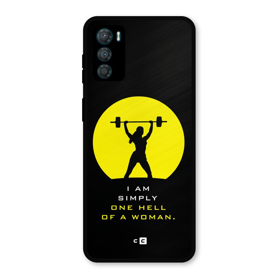 Hell Women Metal Back Case for Moto G42