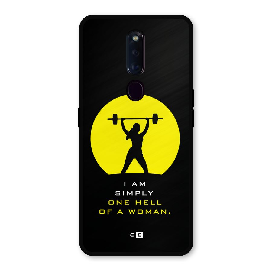 Hell Women Metal Back Case for Oppo F11 Pro