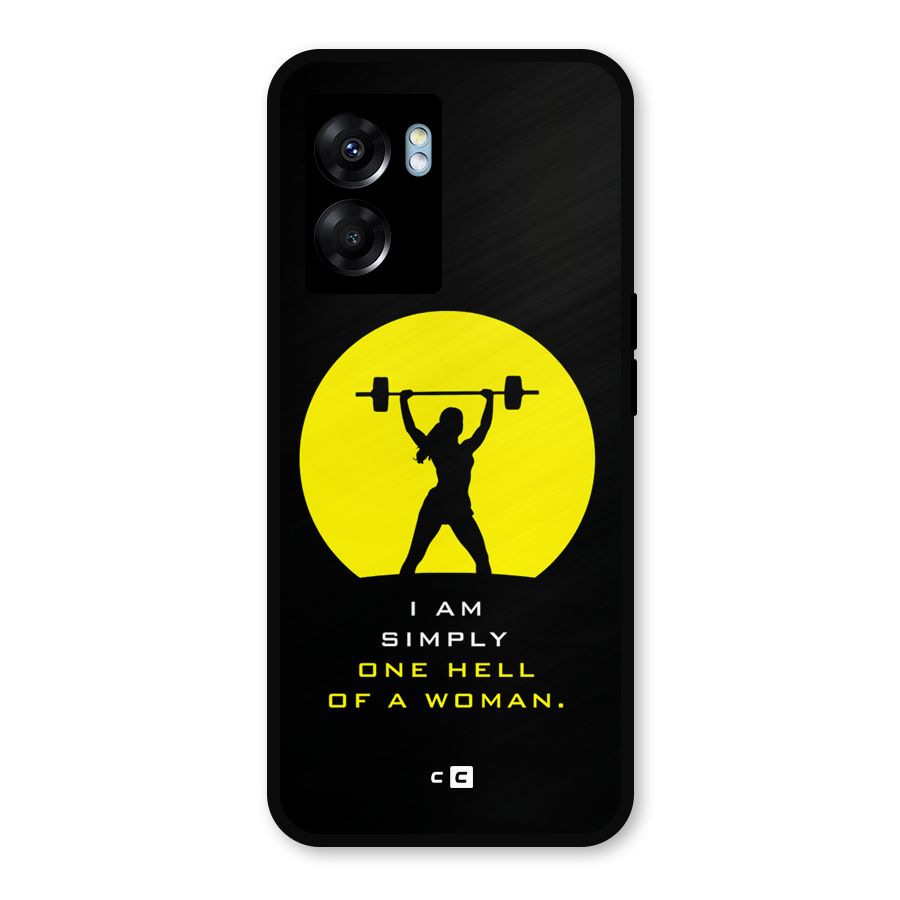 Hell Women Metal Back Case for Oppo K10 (5G)