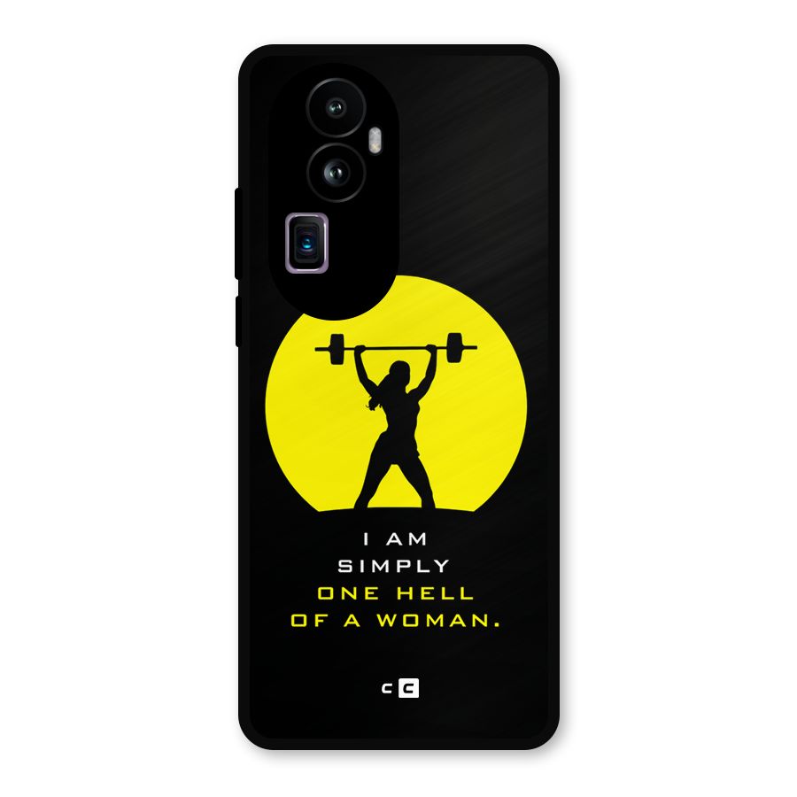 Hell Women Metal Back Case for Oppo Reno10 Pro Plus