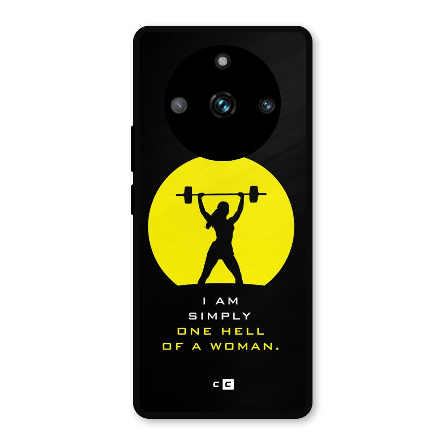Hell Women Metal Back Case for Realme 11 Pro