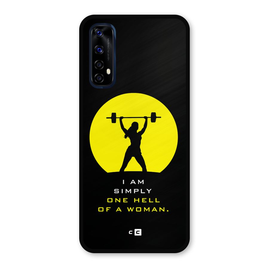 Hell Women Metal Back Case for Realme 7