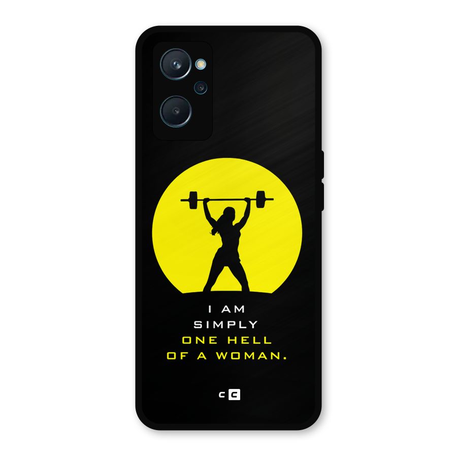 Hell Women Metal Back Case for Realme 9i