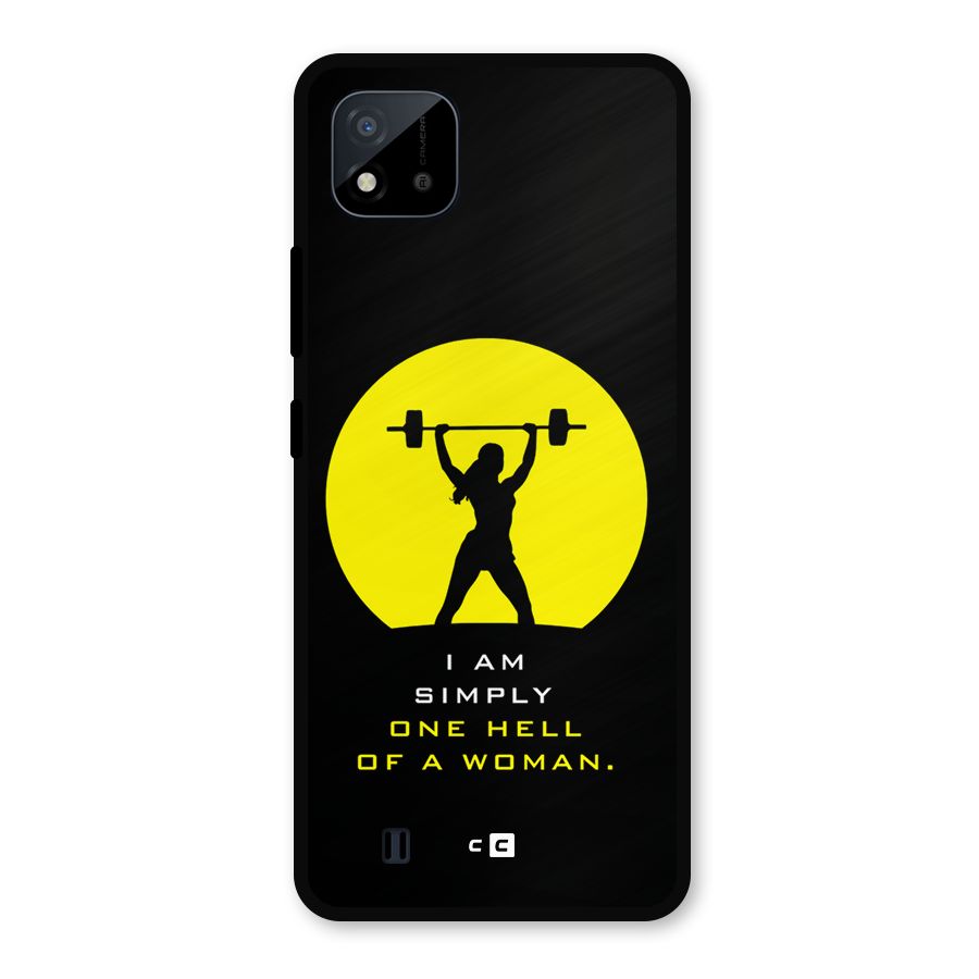 Hell Women Metal Back Case for Realme C11 2021