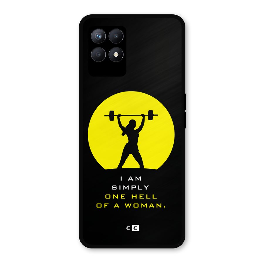 Hell Women Metal Back Case for Realme Narzo 50