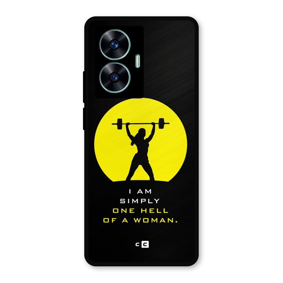 Hell Women Metal Back Case for Realme Narzo N55