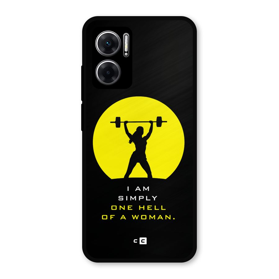 Hell Women Metal Back Case for Redmi 11 Prime 5G