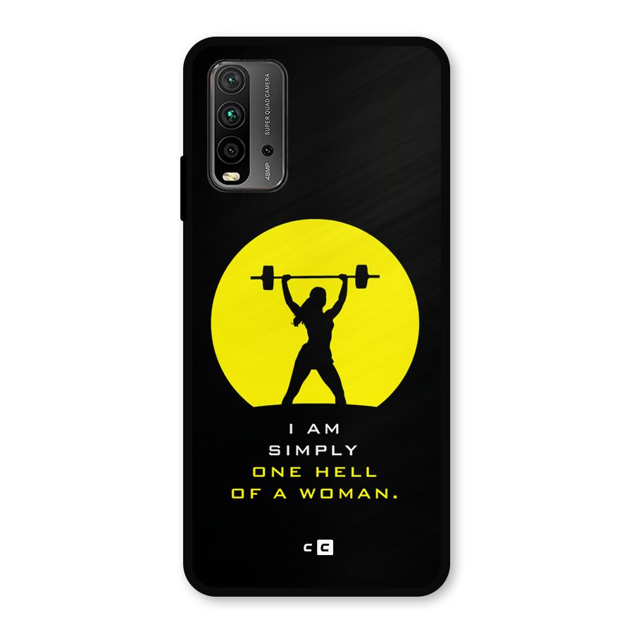 Hell Women Metal Back Case for Redmi 9 Power