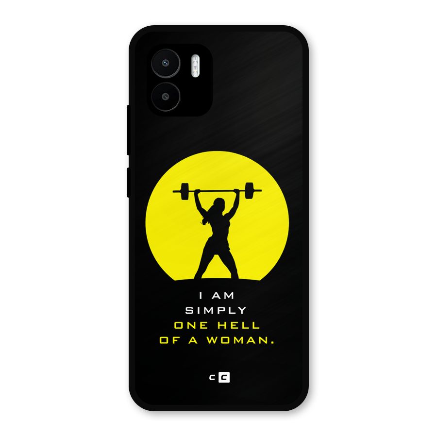 Hell Women Metal Back Case for Redmi A2