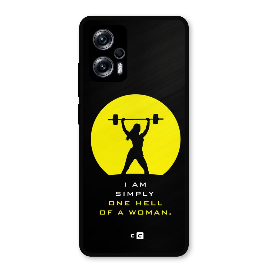 Hell Women Metal Back Case for Redmi K50i