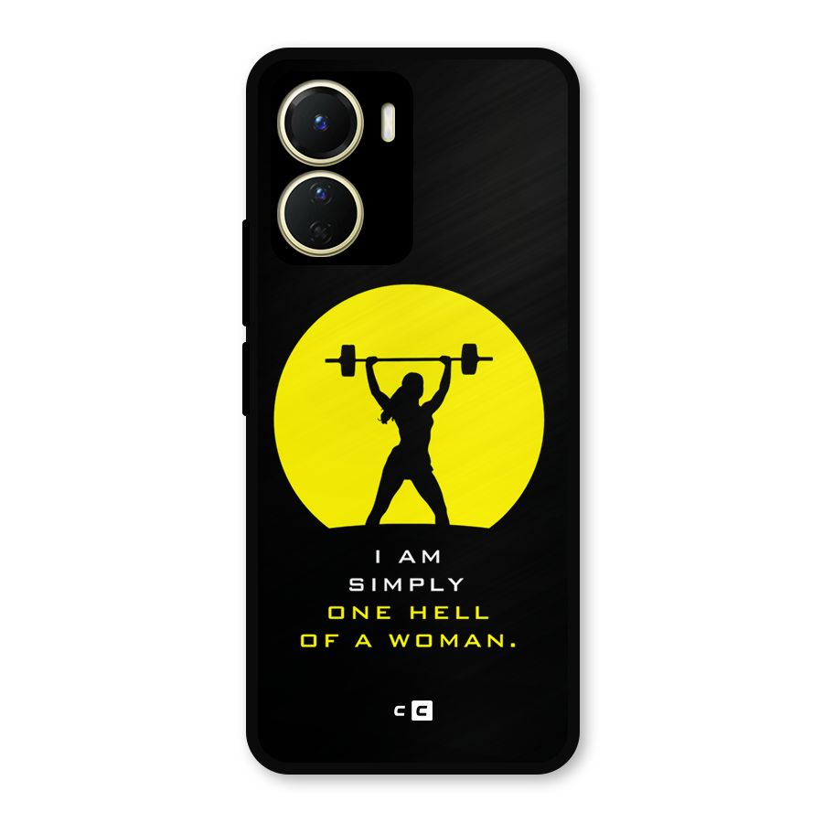 Hell Women Metal Back Case for Vivo T2x
