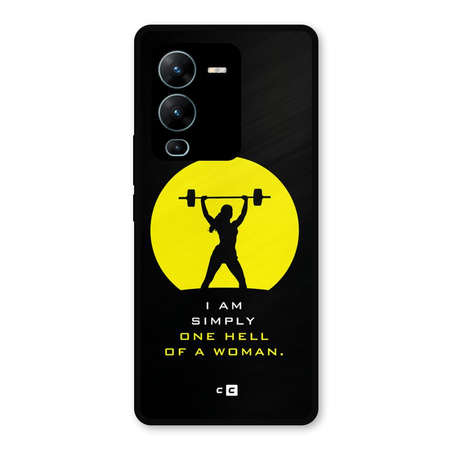 Hell Women Metal Back Case for Vivo V25 Pro