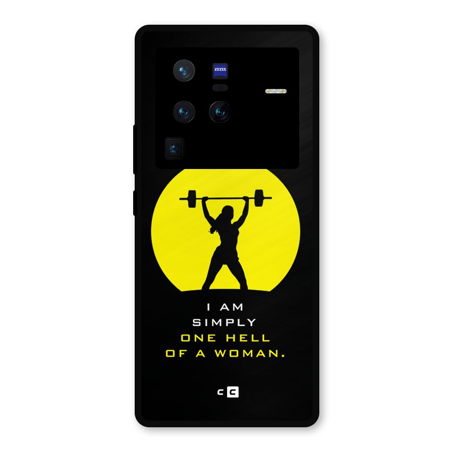 Hell Women Metal Back Case for Vivo X80 Pro