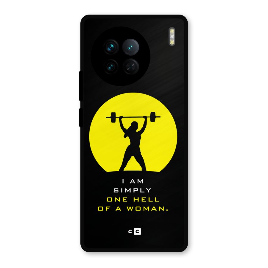 Hell Women Metal Back Case for Vivo X90