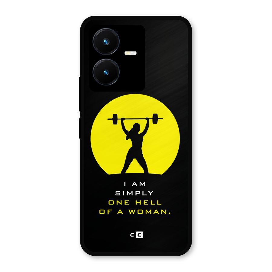 Hell Women Metal Back Case for Vivo Y22