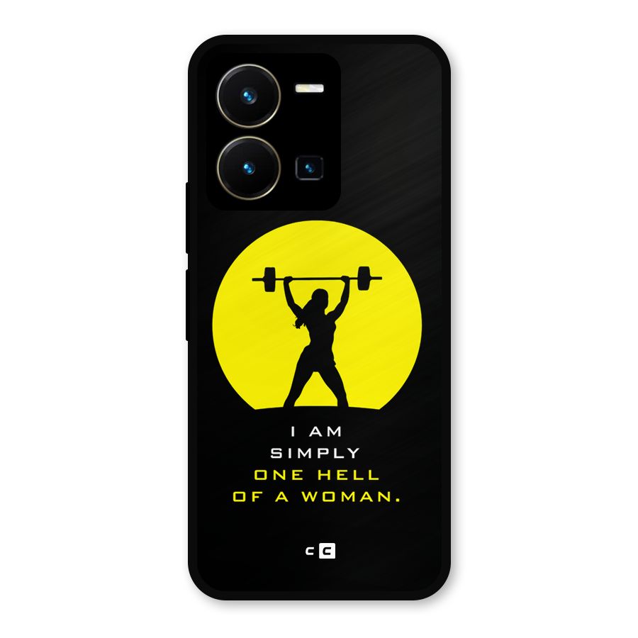 Hell Women Metal Back Case for Vivo Y35