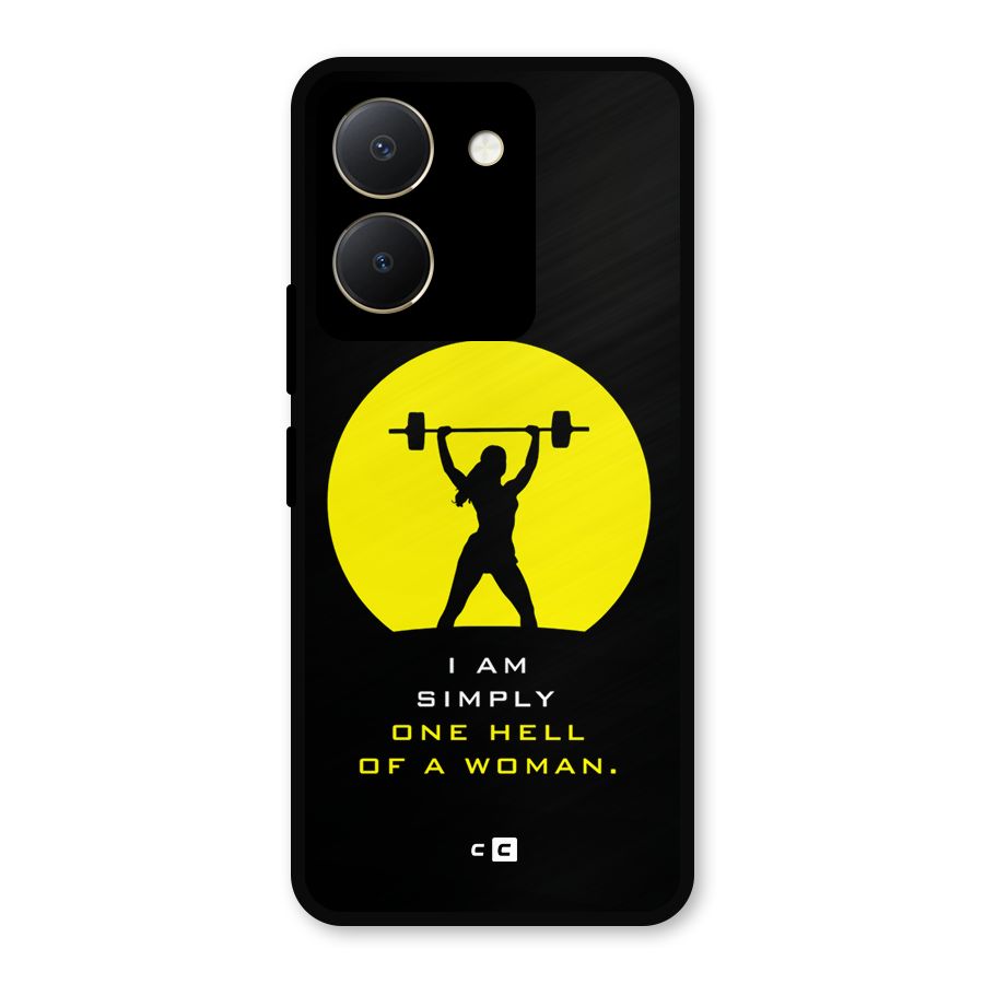 Hell Women Metal Back Case for Vivo Y36