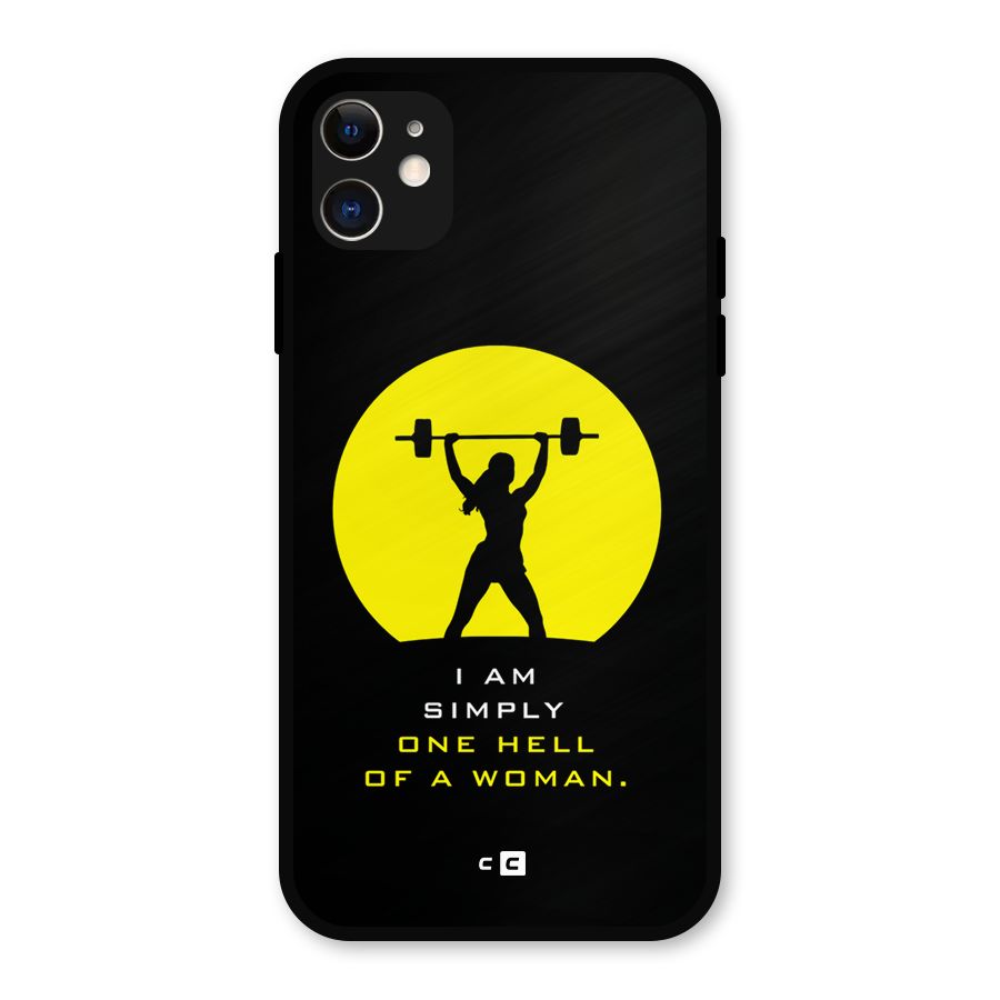 Hell Women Metal Back Case for iPhone 11