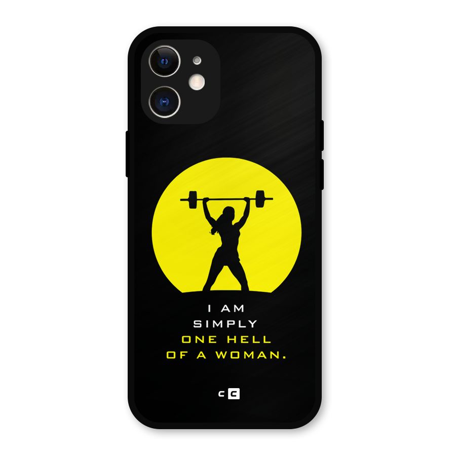 Hell Women Metal Back Case for iPhone 12