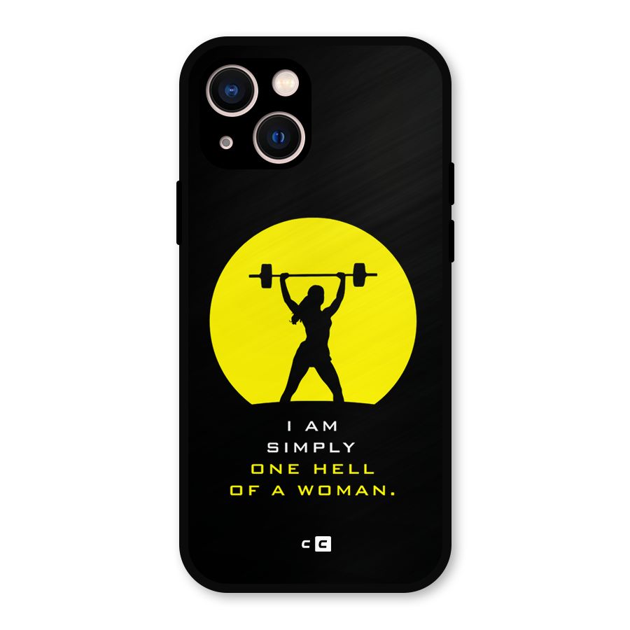 Hell Women Metal Back Case for iPhone 13
