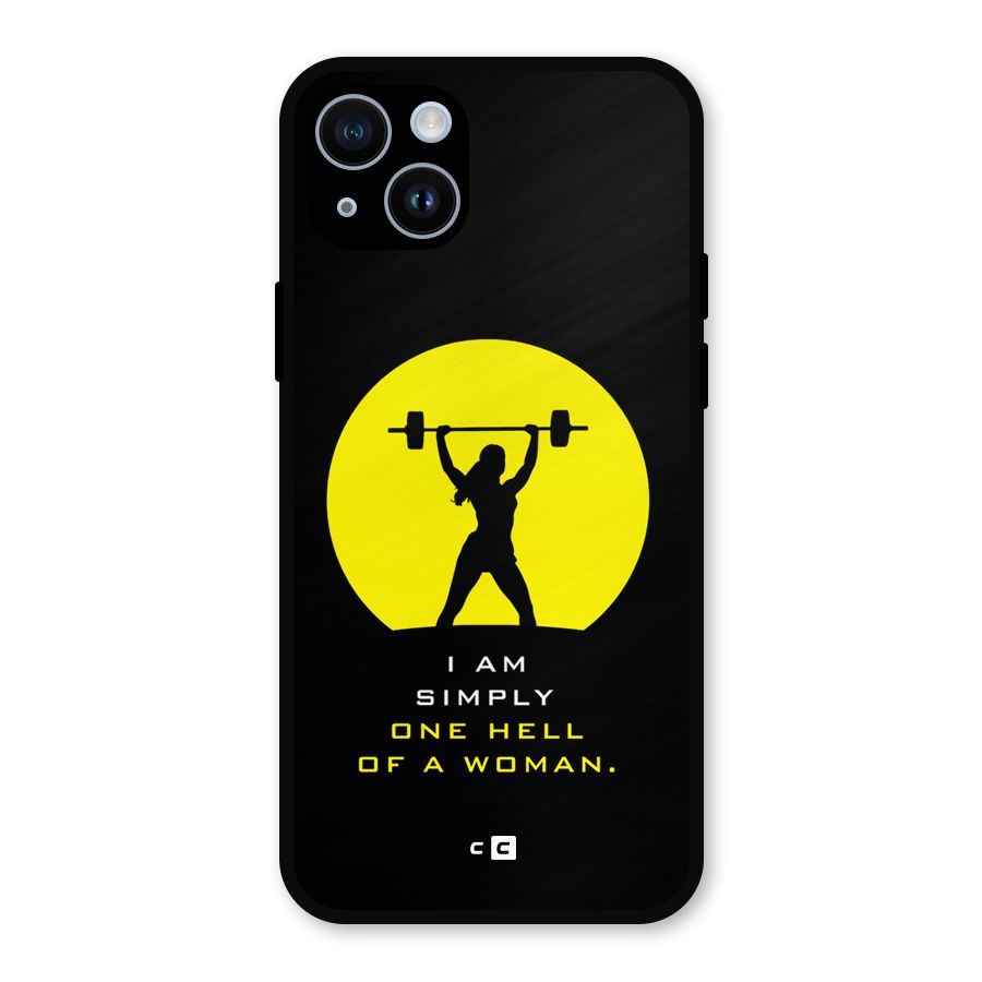 Hell Women Metal Back Case for iPhone 14