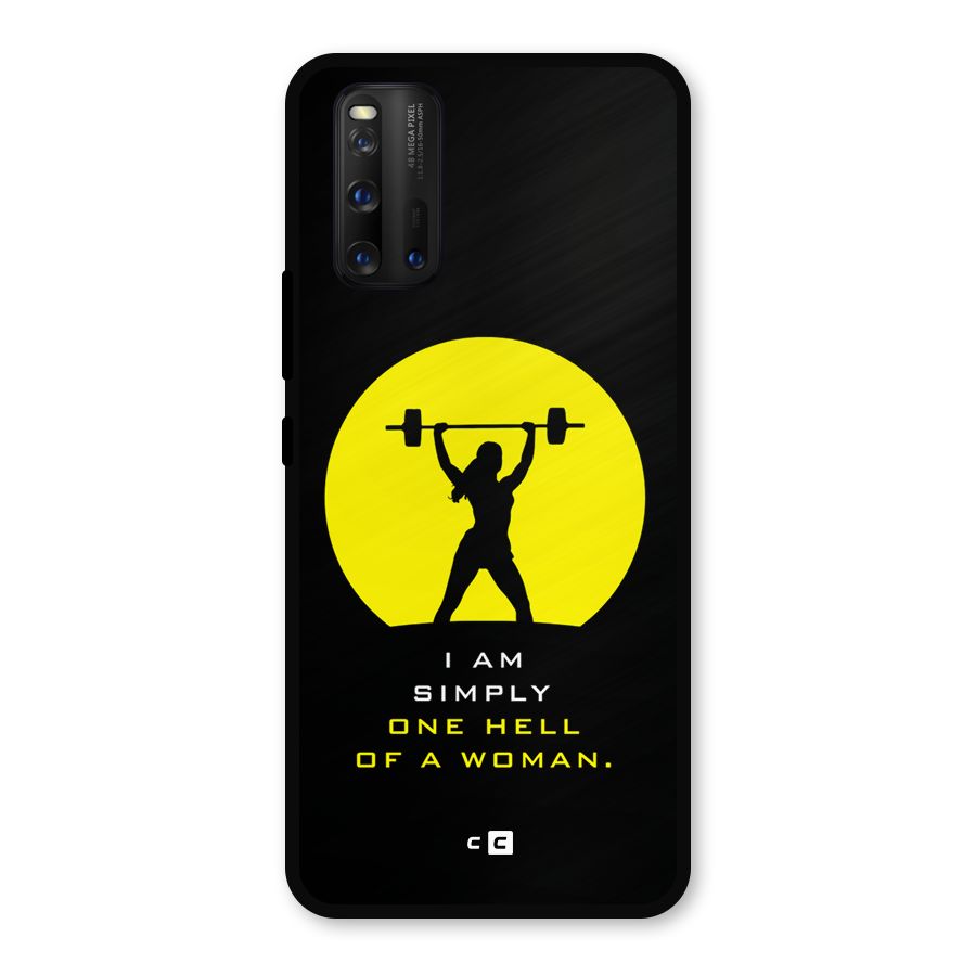 Hell Women Metal Back Case for iQOO 3