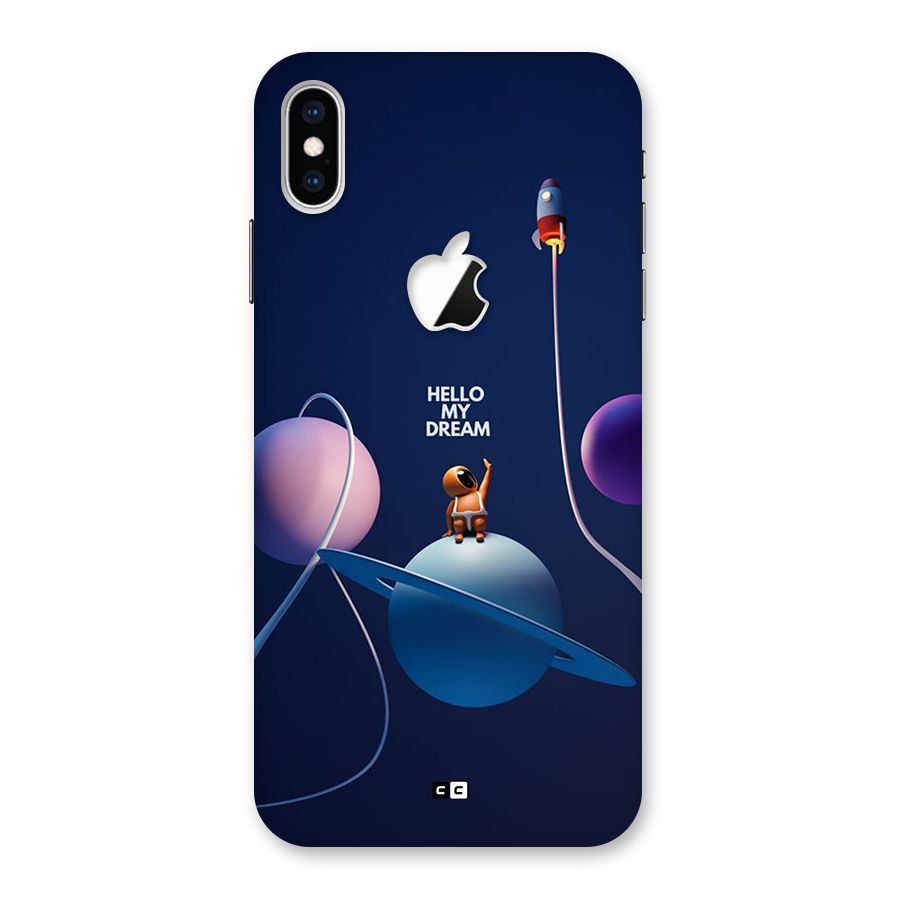 Hello My Dream Back Case for iPhone XS Max Apple Cut