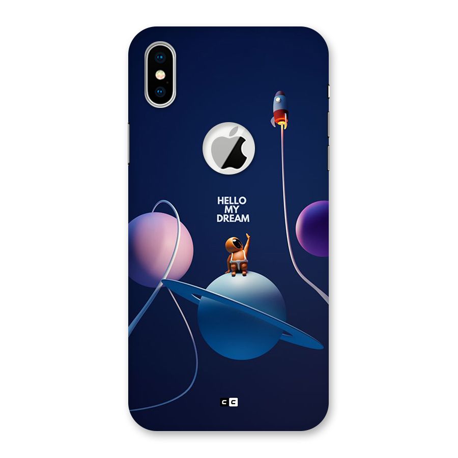 Hello My Dream Back Case for iPhone X Logo Cut