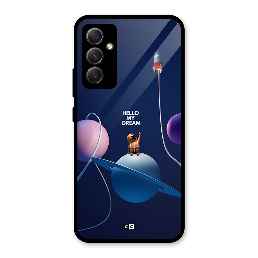 Hello My Dream Glass Back Case for Galaxy A34