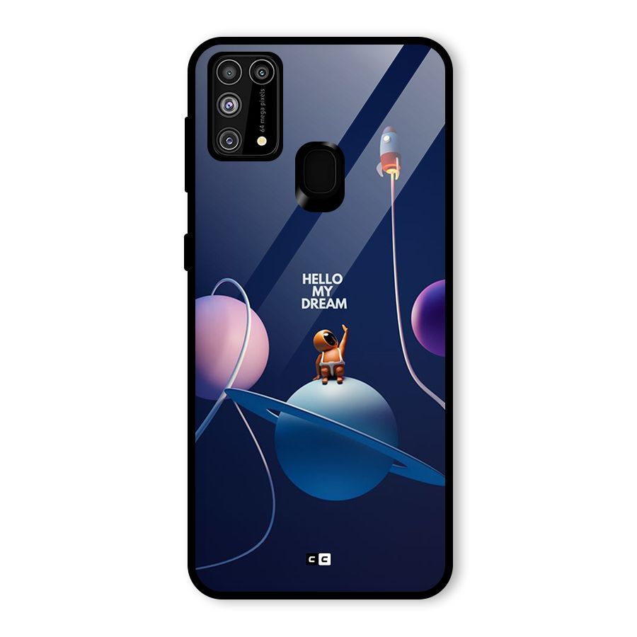 Hello My Dream Glass Back Case for Galaxy F41