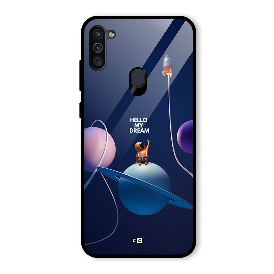Hello My Dream Glass Back Case for Galaxy M11