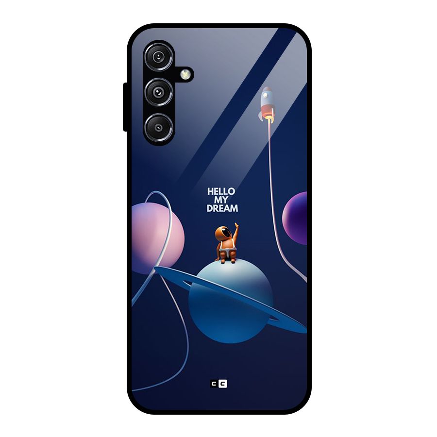 Hello My Dream Glass Back Case for Galaxy M34 5G